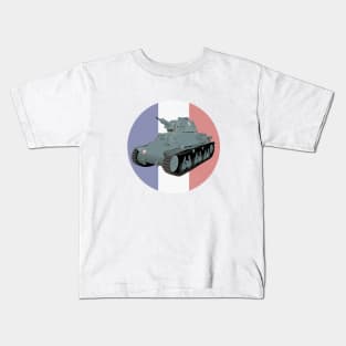 Hotchkiss H35 WW2 French Tank Kids T-Shirt